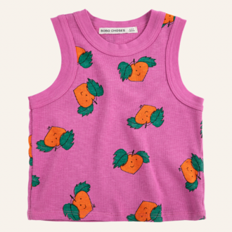 Bobo Choses Bobo Choses Tangerine all over tank top