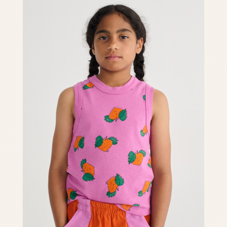 Bobo Choses Bobo Choses Tangerine all over tank top