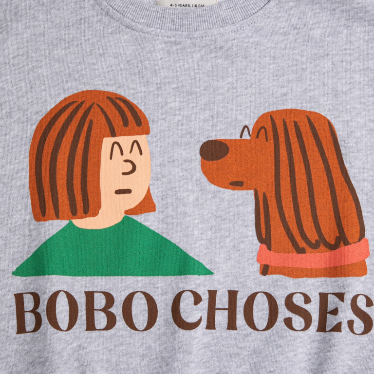 Bobo Choses Bobo Choses Friends in a pickles sweatshirt