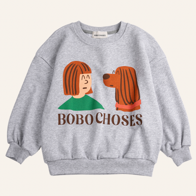 Bobo Choses Bobo Choses Friends in a pickles sweatshirt