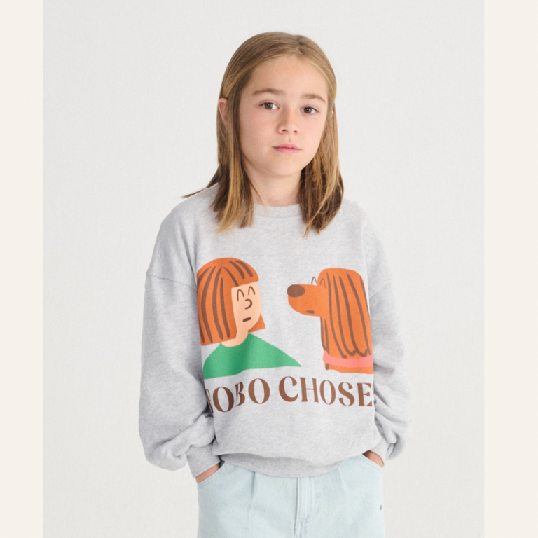 Bobo Choses Bobo Choses Friends in a pickles sweatshirt