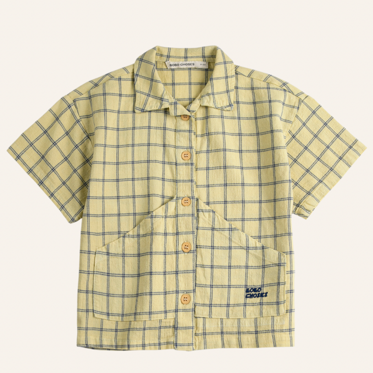 Bobo Choses Bobo Choses Spicy window pane woven shirt