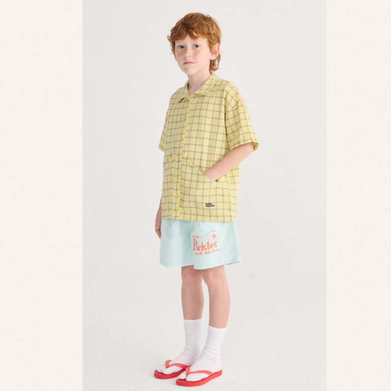 Bobo Choses Bobo Choses Spicy window pane woven shirt
