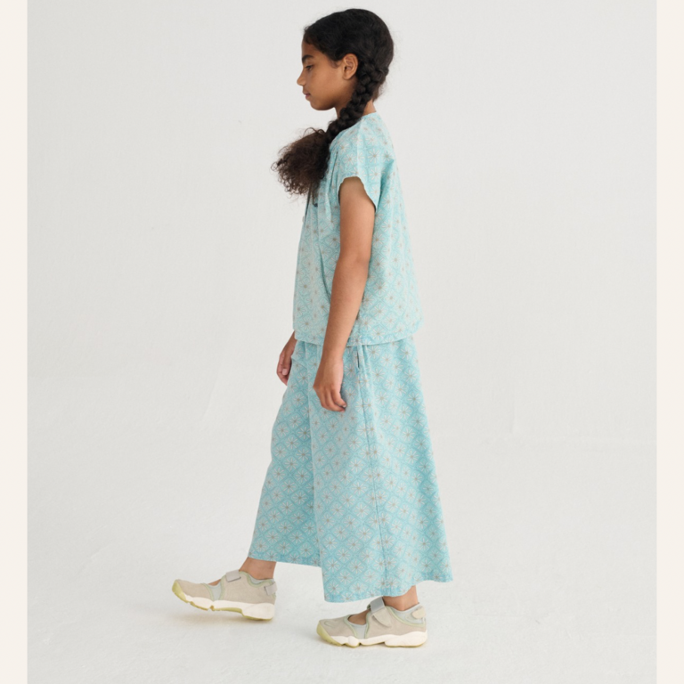 Bobo Choses Bobo Choses Daisy mosaic all over woven top