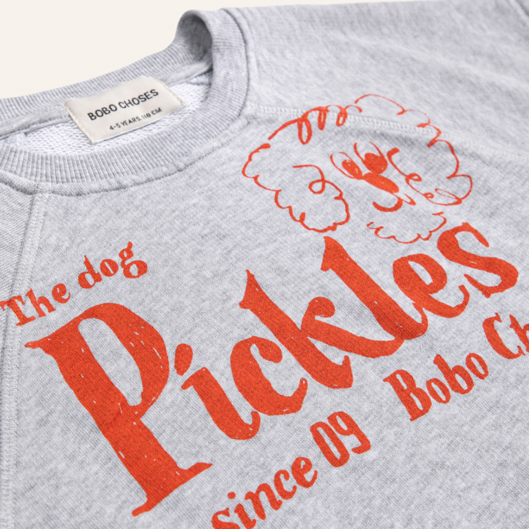 Bobo Choses Bobo Choses Pickles the dog sleeveless weatshirt