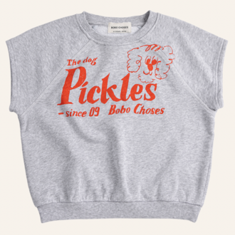 Bobo Choses Bobo Choses Pickles the dog sleeveless weatshirt
