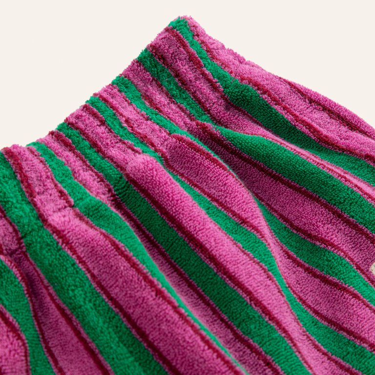 Bobo Choses Bobo Choses Striped terry cloth shorts