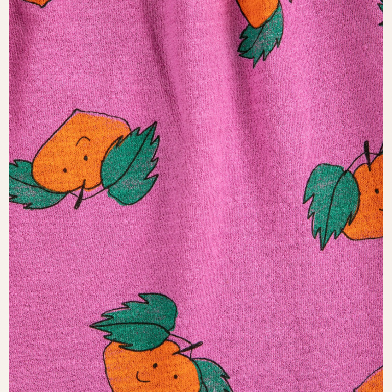 Bobo Choses Bobo Choses Tangerine all over ruffled dress