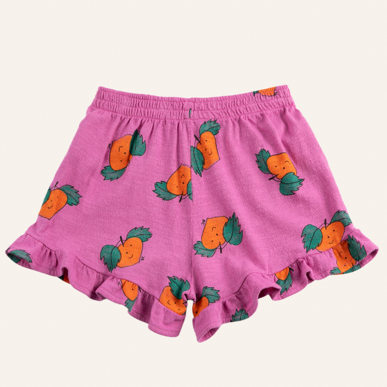 Bobo Choses Bobo Choses Tangerine all over ruffled short