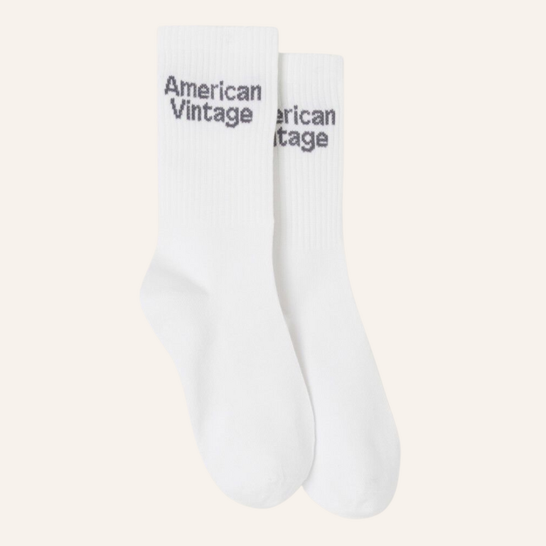 American Vintage AMV Kid socks clypsun - White