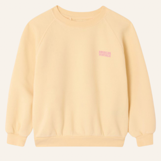 American Vintage AMV kid sweatshirt Izubird - Vanille Vintage