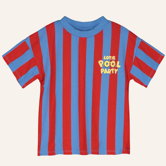Lötiekids Lötiekids Wide Fit T-shirt  | Baja Blue Stripes