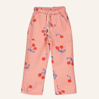 Lötiekids Lötiekids Woven Pants Cherries | Clay Pink