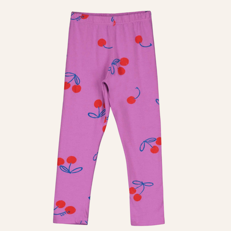 Lötiekids Lötiekids Legging Cherries All Over | Magenta