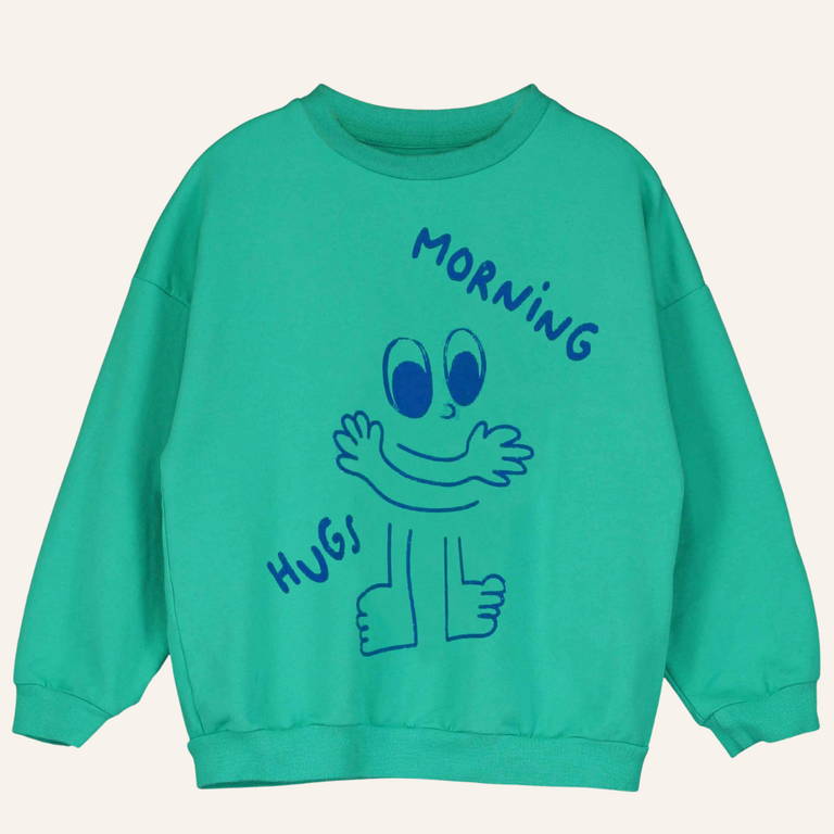 Lötiekids Lötiekids Sweatshirt Morning Hug | Green
