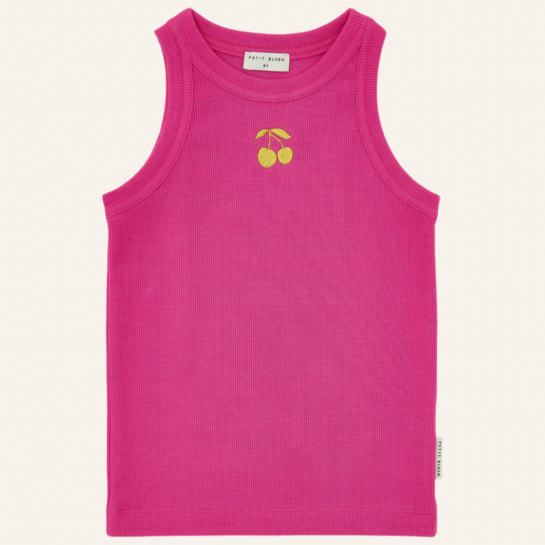 Petit Blush Petit Blush Rib singlet - Rose violet