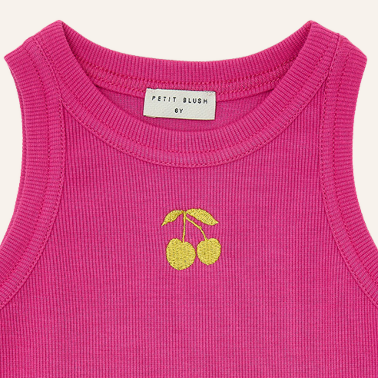 Petit Blush Petit Blush Rib singlet - Rose violet