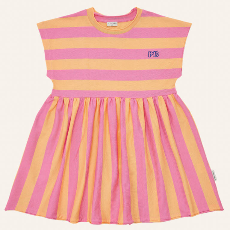Petit Blush Petit Blush Stripe dress - Rose/peach