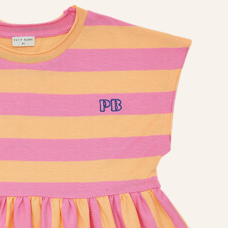 Petit Blush Petit Blush Stripe dress - Rose/peach