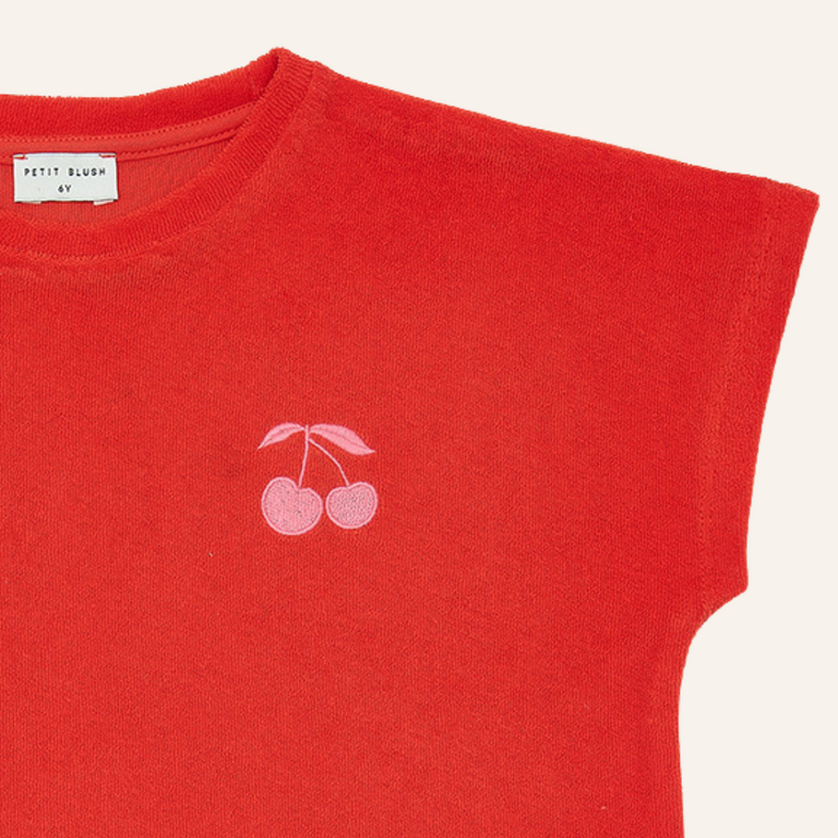 Petit Blush Petit Blush towel top cherry - Grenadine