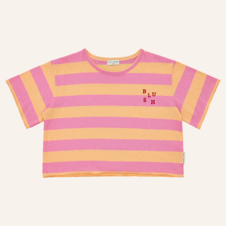 Petit Blush Petit Blush stripe shirt - Rose/Peach