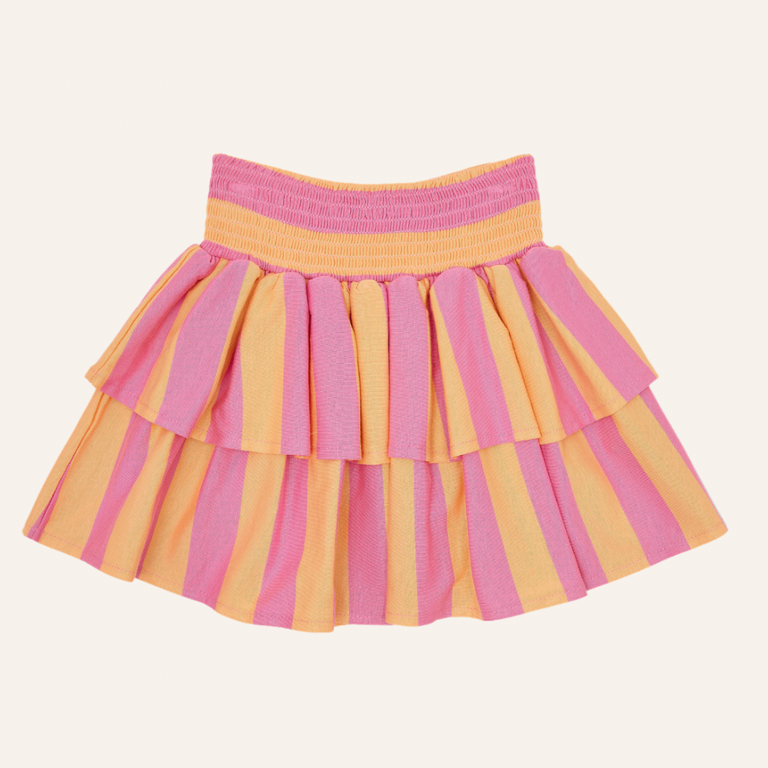 Petit Blush Petit Blush stripe smock skirt - Rose/Peach