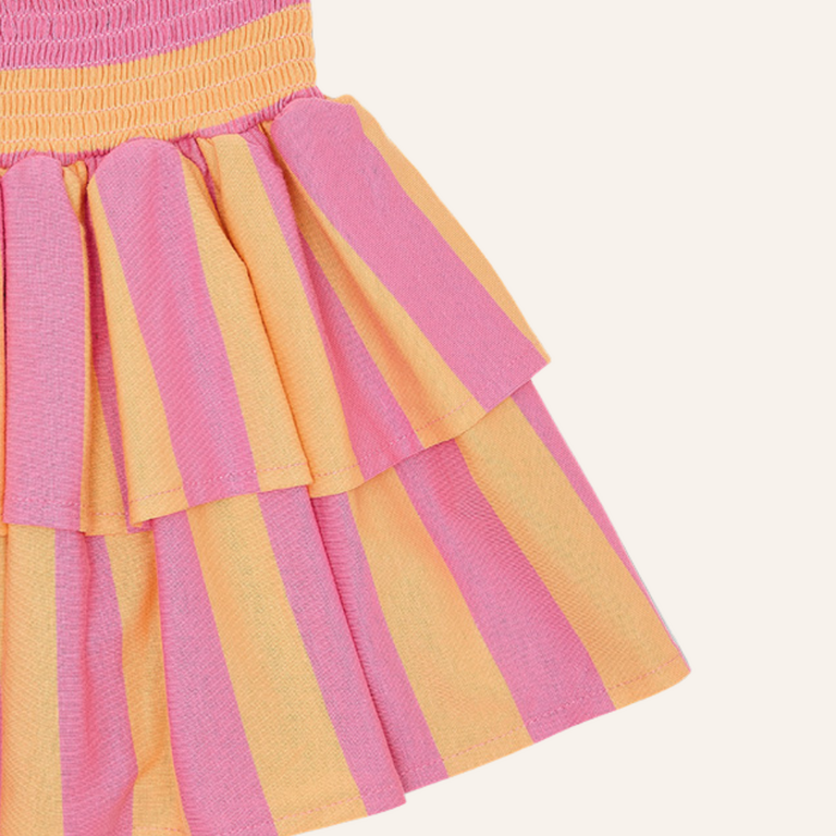 Petit Blush Petit Blush stripe smock skirt - Rose/Peach