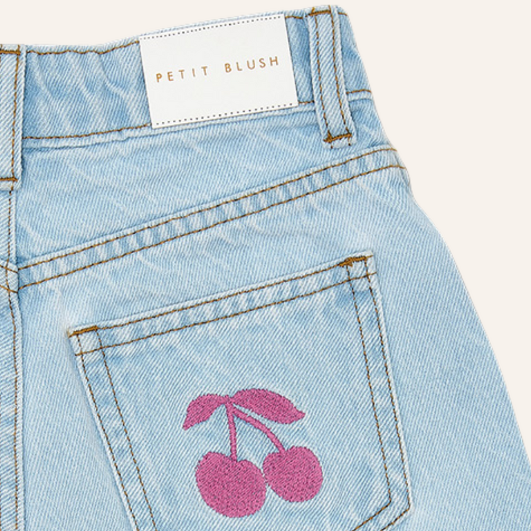 Petit Blush Petit Blush Jeans short - Washed light blue