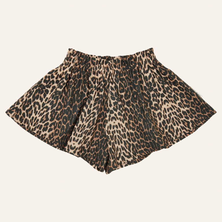 Petit Blush Petit Blush Ruffle short - Leopard