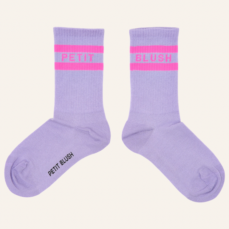 Petit Blush Petit Blush Sport socks - Violet/neon pink