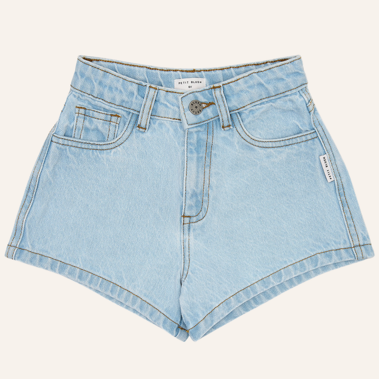Petit Blush Petit Blush Jeans short - Washed light blue