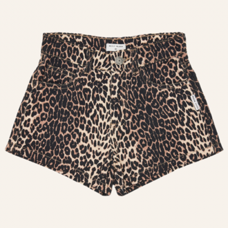 Petit Blush Petit Blush Jeans short - Leopard
