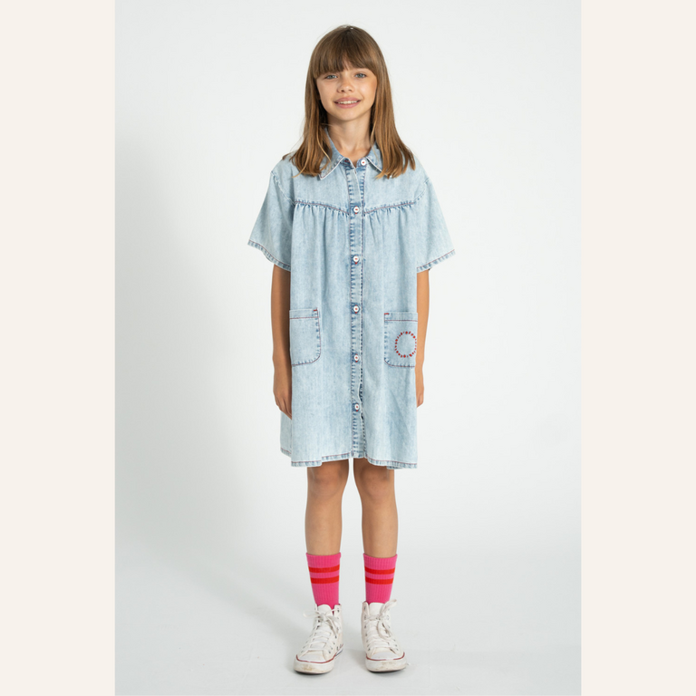 Piupiuchick Piupiuchick Short dress | Blue light denim