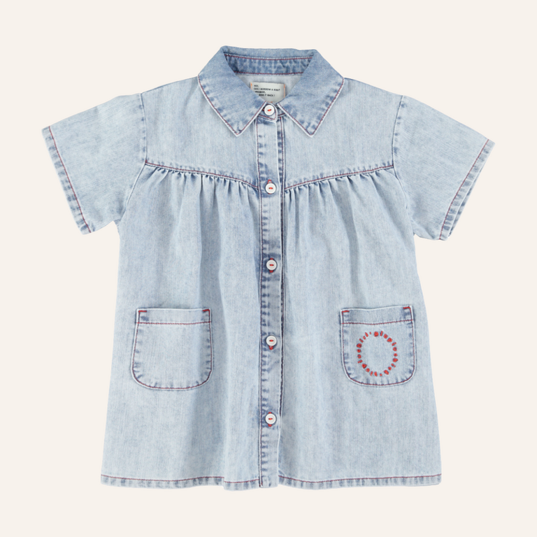 Piupiuchick Piupiuchick Short dress | Blue light denim
