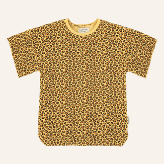 Piupiuchick Piupiuchick T-shirt dress | Mustard animal print