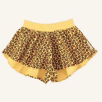 Piupiuchick Piupiuchick Shorts | Mustard animal print