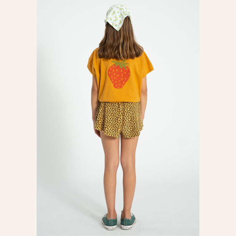 Piupiuchick Piupiuchick Shorts | Mustard animal print
