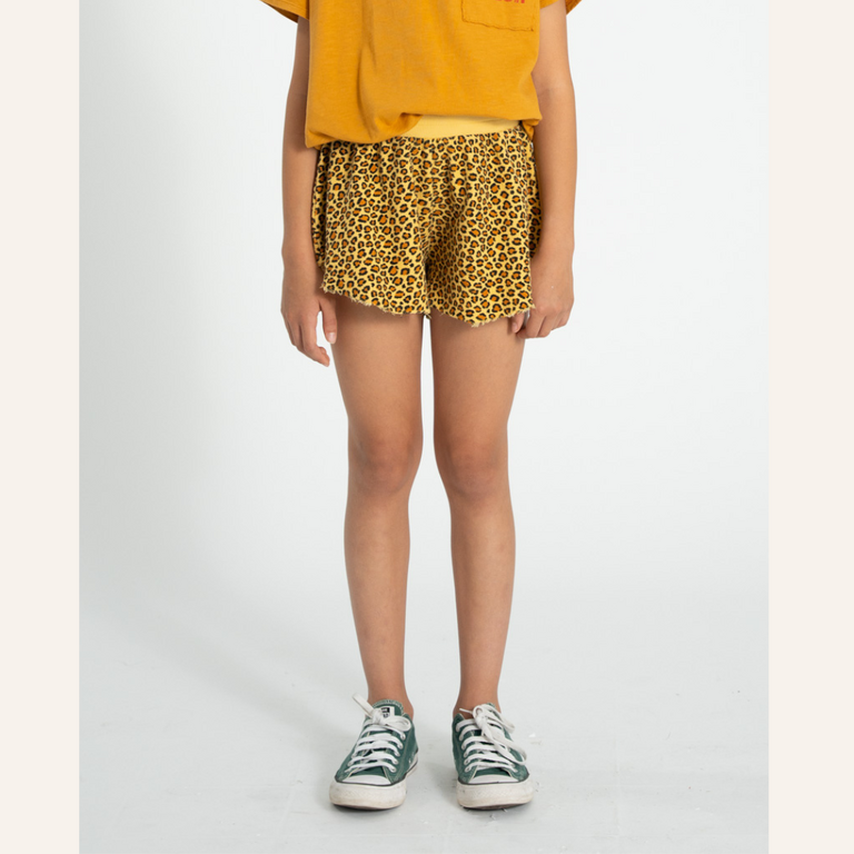 Piupiuchick Piupiuchick Shorts | Mustard animal print