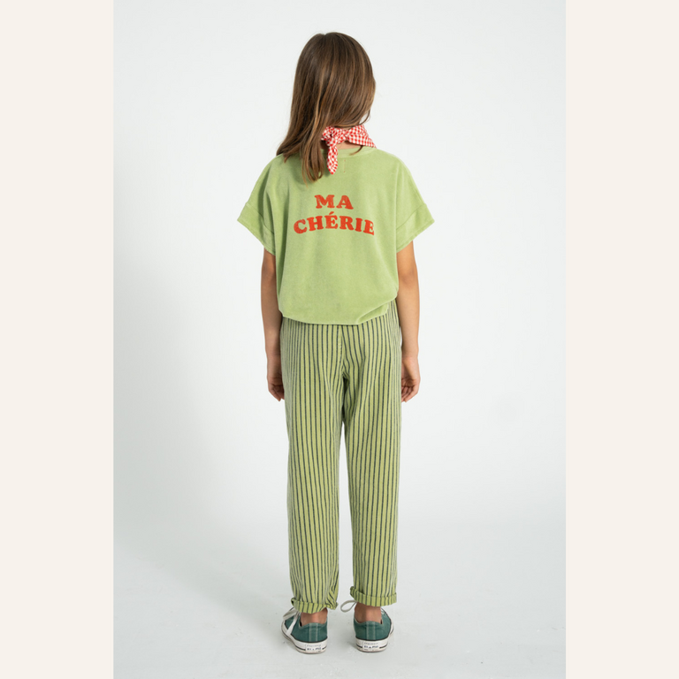 Piupiuchick Piupiuchick T-shirt | Light olive w/ cherry