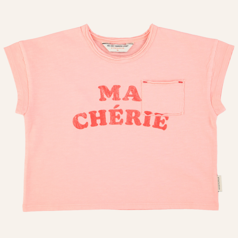 Piupiuchick Piupiuchick T-shirt | Light pink w/ cherie print