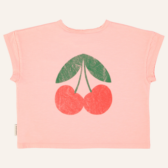 Piupiuchick Piupiuchick T-shirt | Light pink w/ cherie print