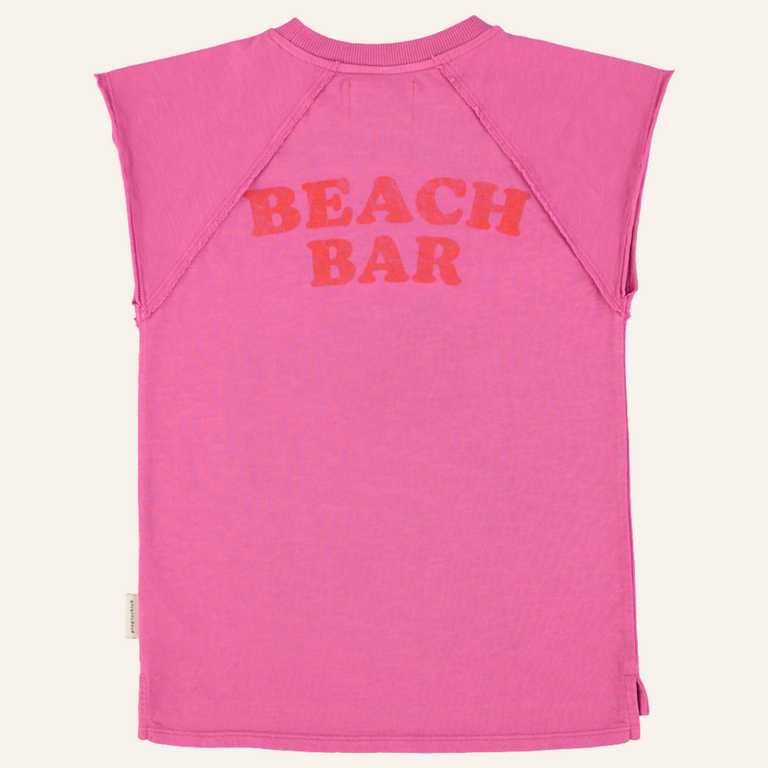 Piupiuchick Piupiuchick T-shirt dress | Fuchsia w/ ice cream