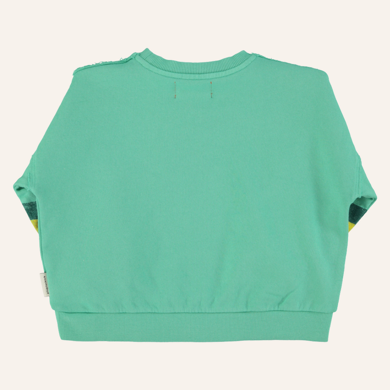 Piupiuchick Piupiuchick Sweatshirt | Green w/ multicolor stripes