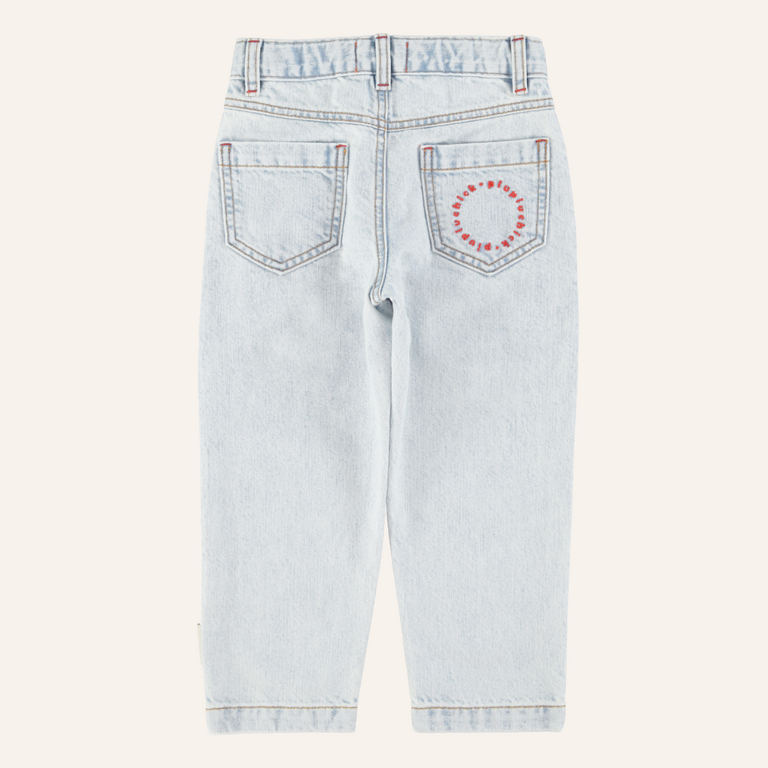 Piupiuchick Piupiuchick Mom fit trousers | Washed light blue denim