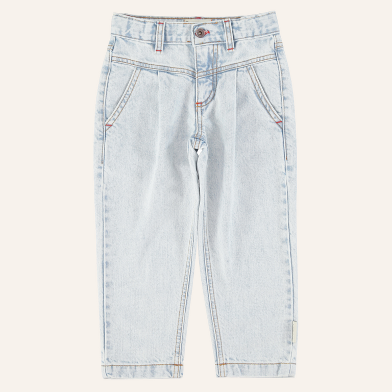 Piupiuchick Piupiuchick Mom fit trousers | Washed light blue denim