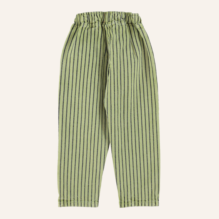 Piupiuchick Piupiuchick Trousers | Green with indigo stripes