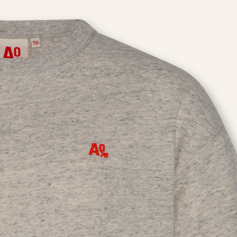 Ao76 Ao76 Silas T-shirt logo - Grey melange