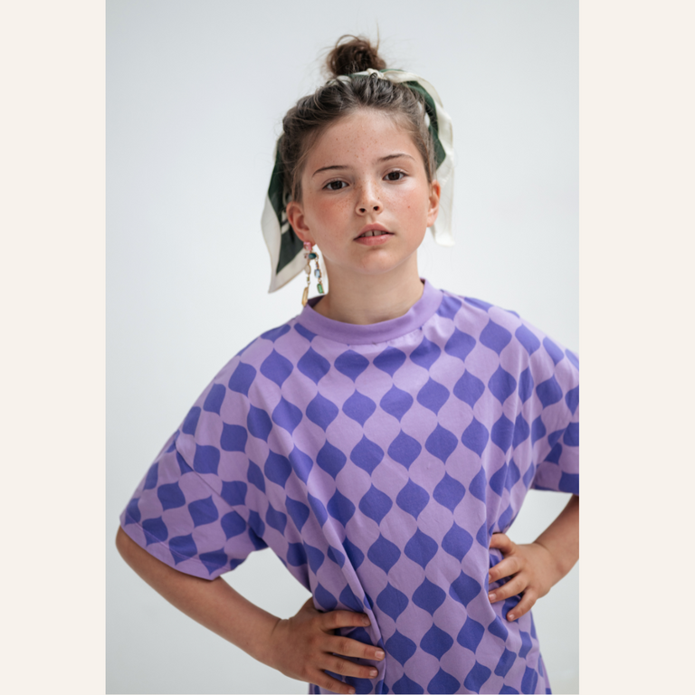 Repose AMS Repose AMS Bottom hem ruffle dress - Soft harlequin