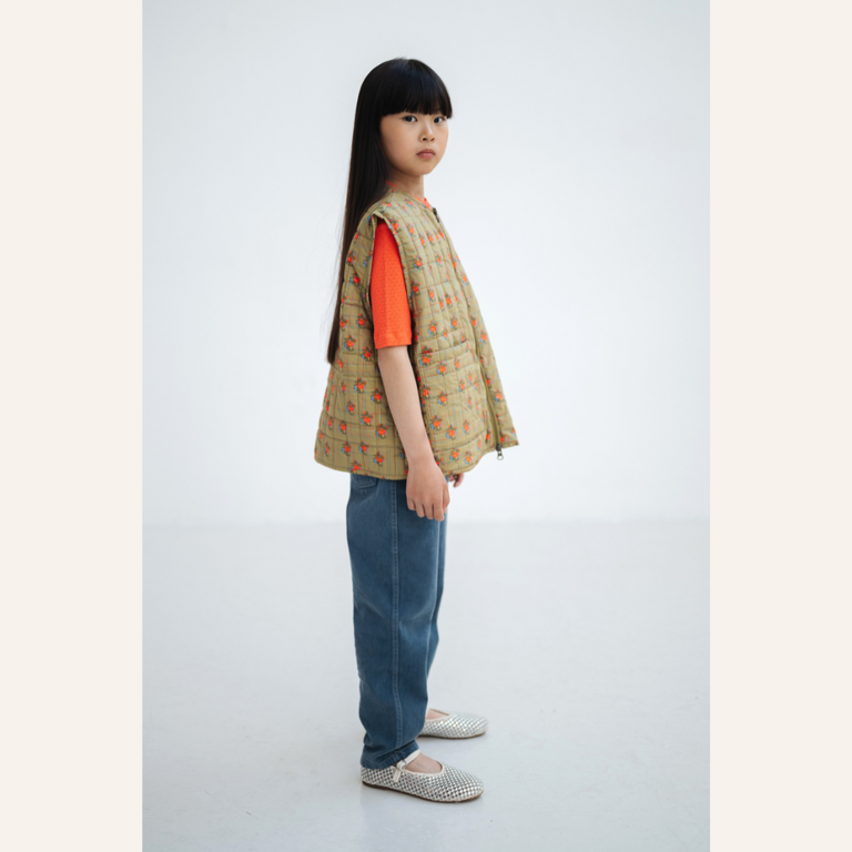 Repose AMS Repose AMS Padded waistcoat - Grid flower