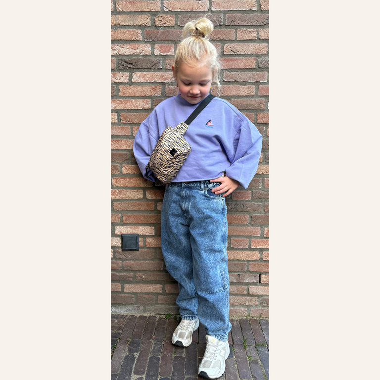 Repose AMS Repose AMS Crop heart sweater - Glacier bloom